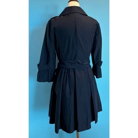 Darling! Plastic Island Double-Breasted Jacket Coat Lightweight Pockets Belt S - Picture 10 of 11